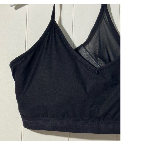 Athletic Works Black V-Neck Racerback Sports Bra Size XXXL (22) - Picture 3 of 7
